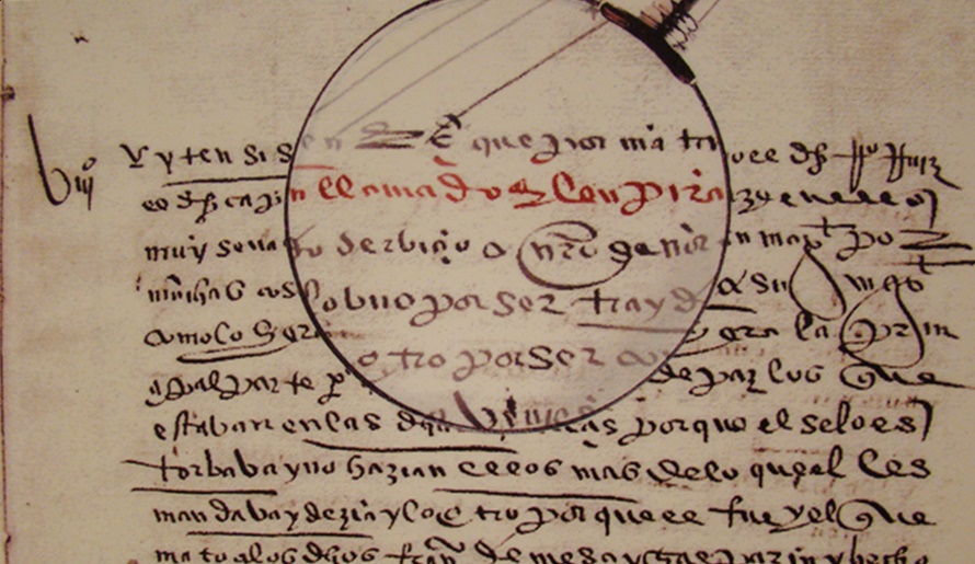 Fragmento de la probanza de méritos de Rodrigo Ruíz
