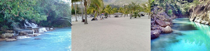 ¿Arena blanca, aguas azules y cocoteros en el Centro del País?