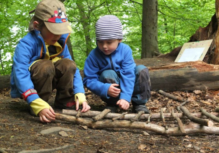 Niños en el bosque - Foto de Reevo