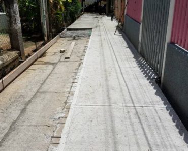 El primer pavimento haciendo uso de plástico reciclado de Honduras - Foto de Diario Roatán